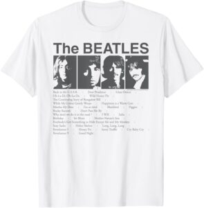 Beatles white album t-shirt