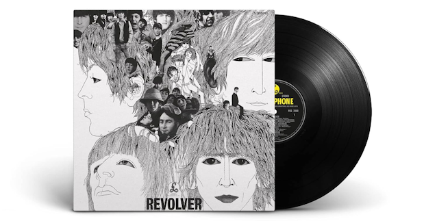 The cover of the Beatles Revolver LP