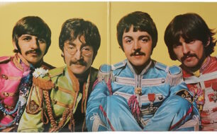 The Beatles dressed as Sgt Pepper's Lonely Hearts Club Band