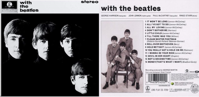 With the Beatles LP cover