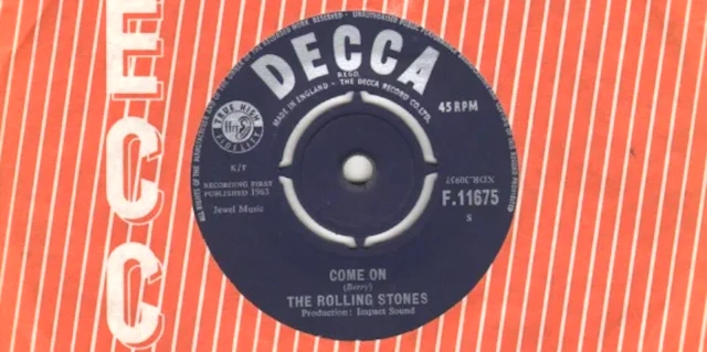 Come On Rolling Stones 45 single cover extract