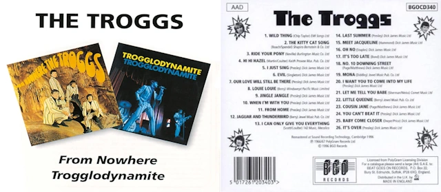 From Nowhere-Trogglodynamite two LPs front and back covers