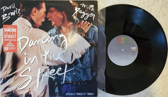 Mick Jagger and David Bowie Dancing in the Street