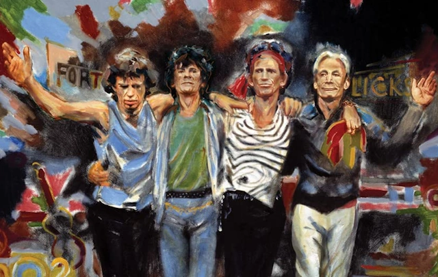 Ronnie Wood's painting of the Stones